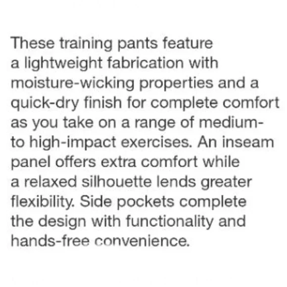 Men's Train Pants - All in Motion Black Size XXL x 30” Inseam - Picture 4 of 11